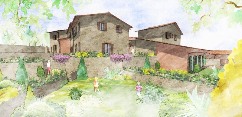 Complesso immobiliare rurale a Magione a Perugia in Vendita