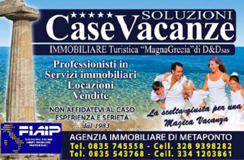 Case vacanza a Metaponto Lido a Matera in Affitto