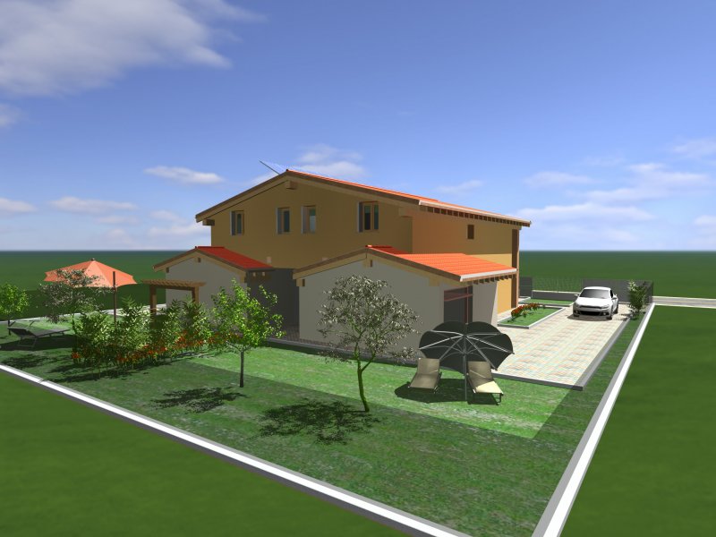 Villa con materiali ecologici con fotovoltaico a Parma in Vendita