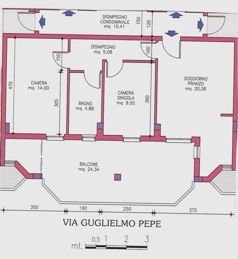 Appartamento zona ben servita a Cagliari in Vendita