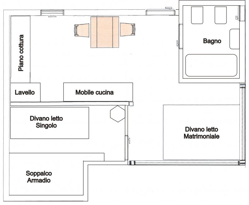 Appartamentino in villa a Fiumicino a Roma in Affitto