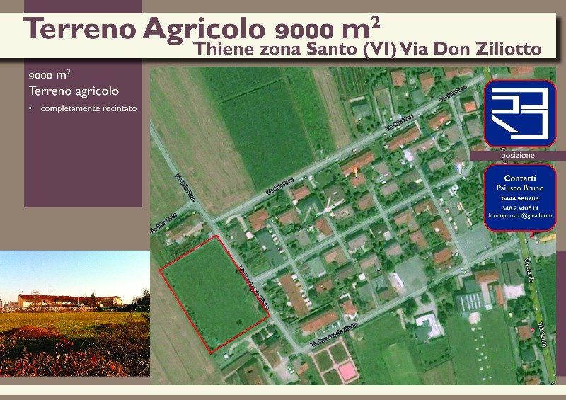 Thiene terreno agricolo a Vicenza in Vendita