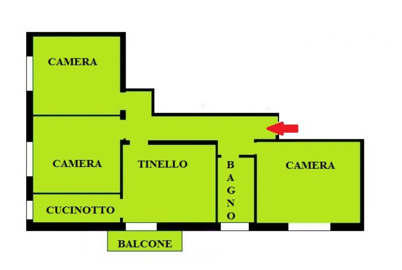 Appartamento adiacenze villa Toniolo a Bologna in Vendita