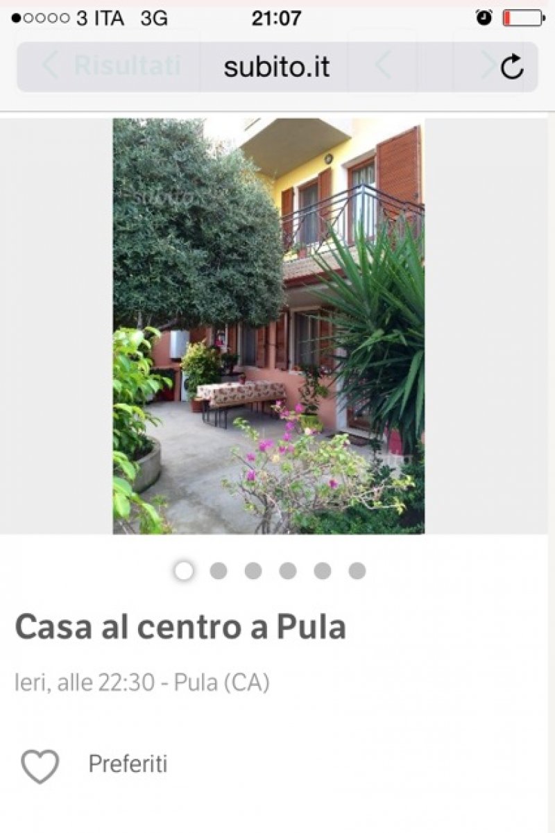 A Pula appartamento con giardino a Cagliari in Vendita