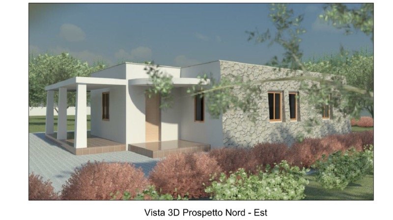 Maglie terreno con progetto villa approvato a Lecce in Vendita