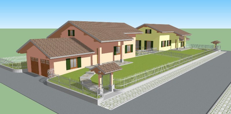 Lozzolo villa nuova con ampio giardino a Vercelli in Vendita