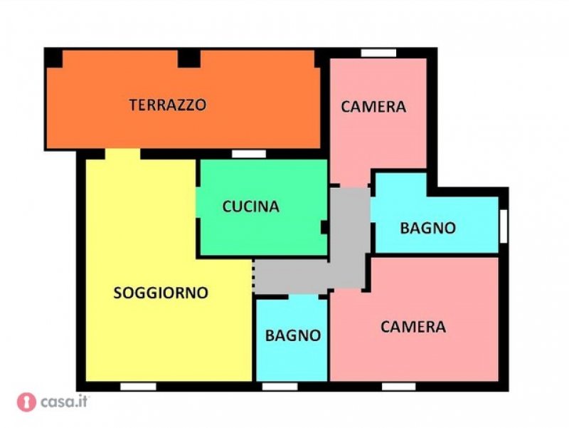 Spino d'Adda attico con terrazzo a Cremona in Vendita