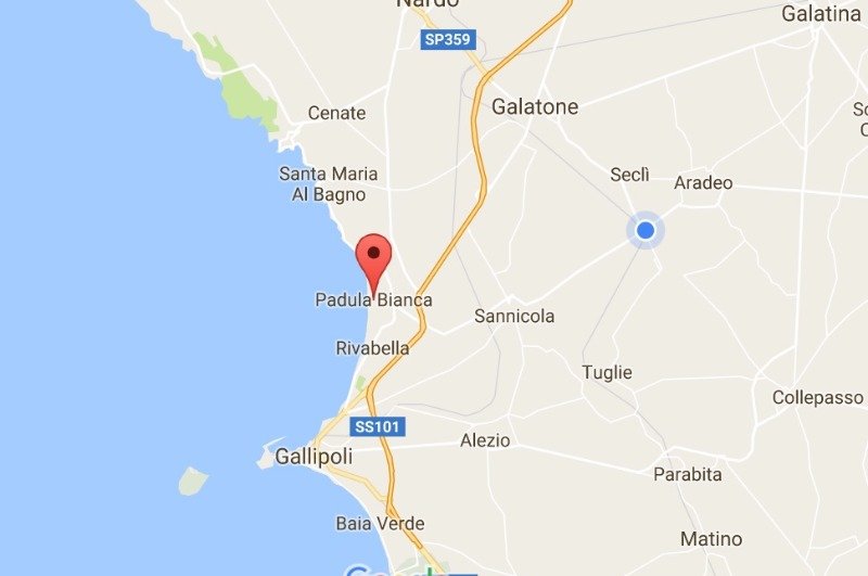 Gallipoli terreno confinante con demanio marittimo a Lecce in Vendita