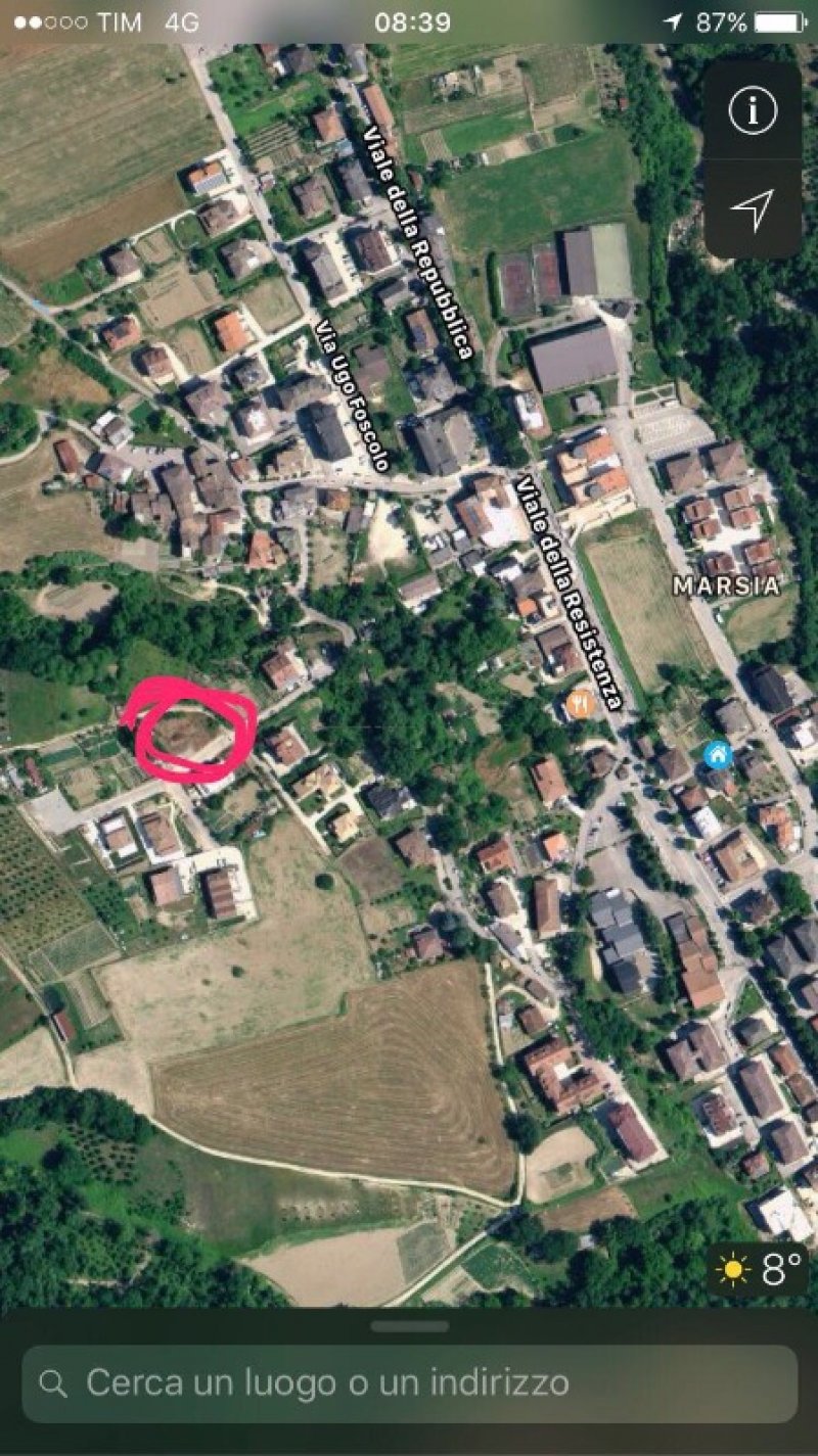 Lotto edificabile sito in Roccafluvione a Ascoli Piceno in Vendita