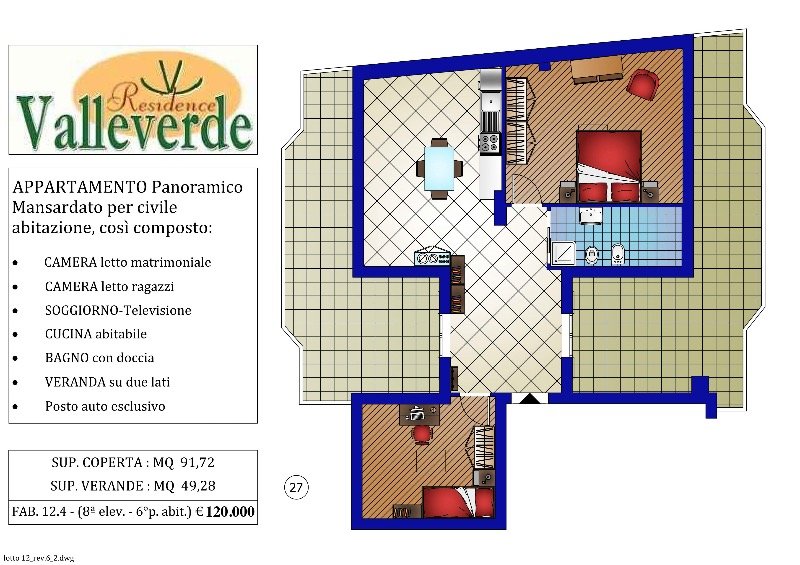 Gardenia appartamento mansardato a Messina in Vendita