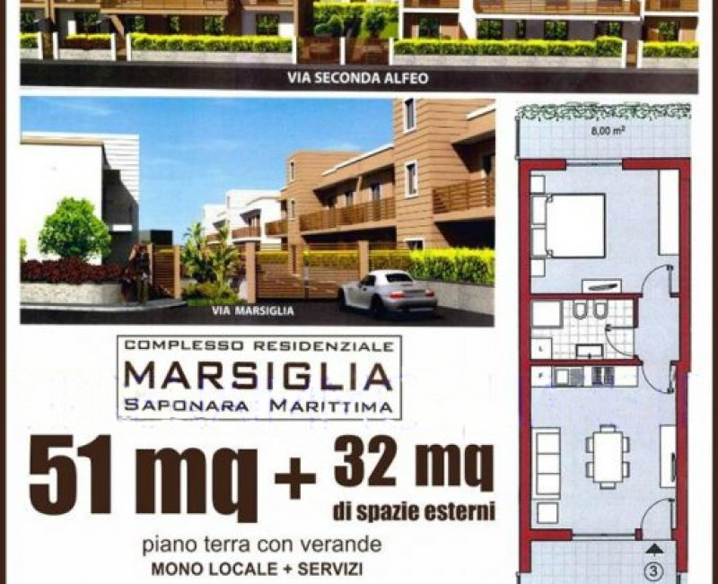 Saponara Marittima appartamenti in residence a Messina in Vendita