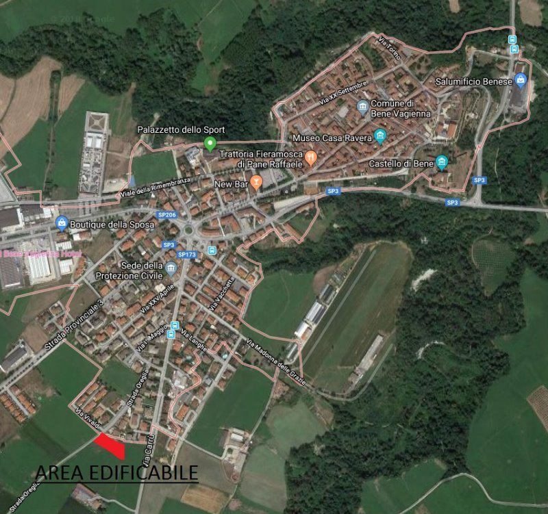Bene Vagienna area edificabile in strada Oreglia a Cuneo in Vendita