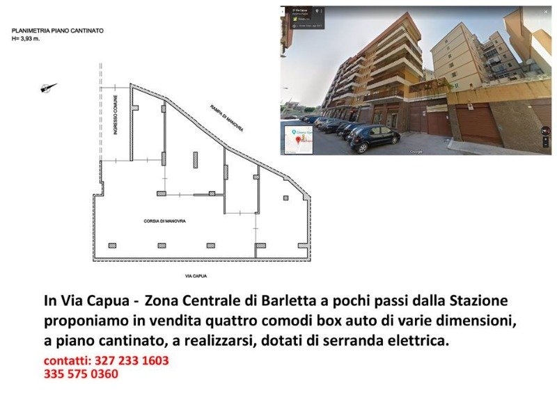 Zona centrale di Barletta box auto a Barletta-Andria-Trani in Vendita