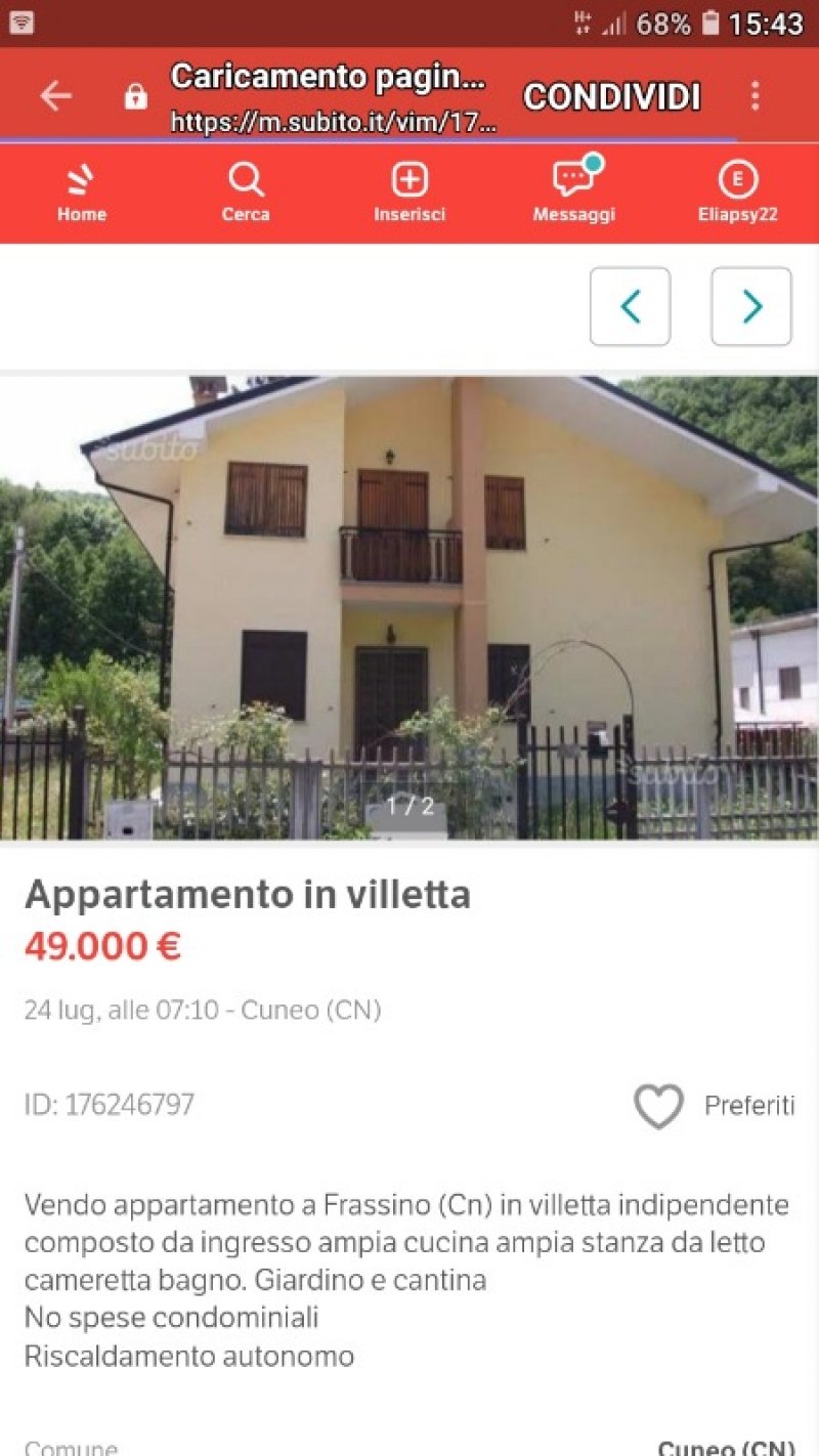 Frassino appartamento in villetta a Cuneo in Vendita