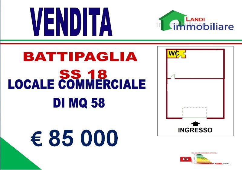Locale commerciale a Battipaglia a Salerno in Vendita