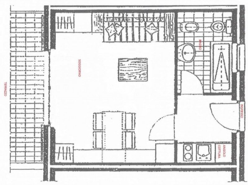 Arzachena appartamentini con terrazza vista mare a Olbia-Tempio in Affitto