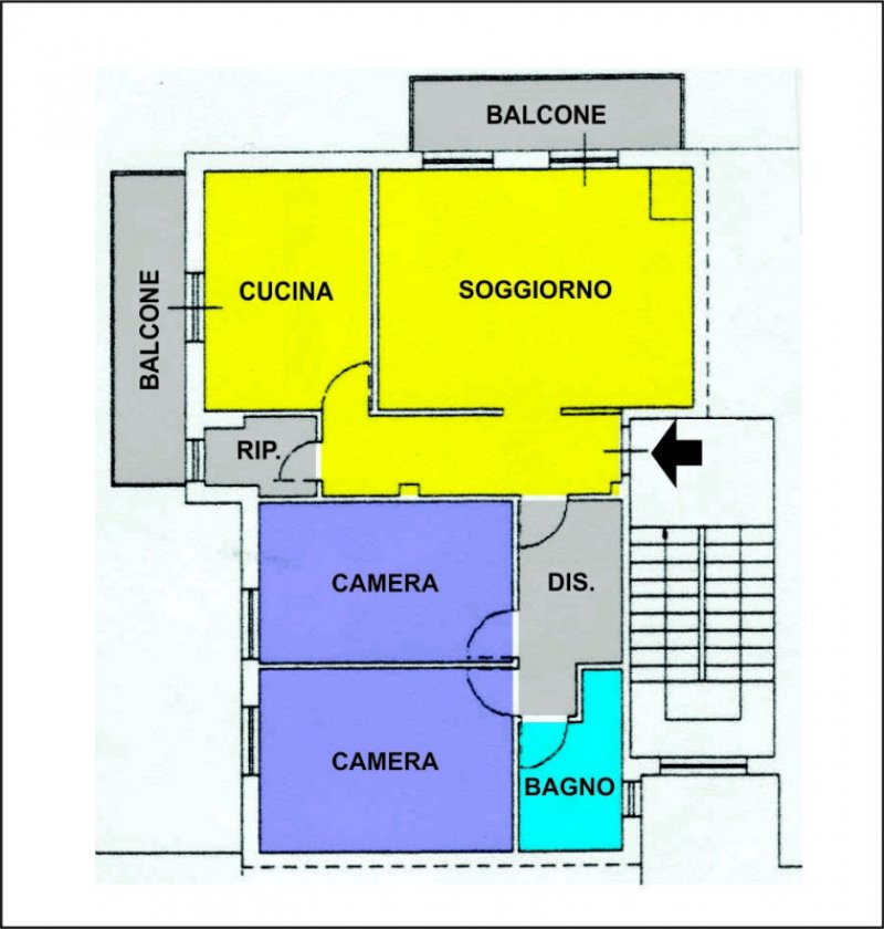 Capolona pieno centro appartamento a Arezzo in Vendita