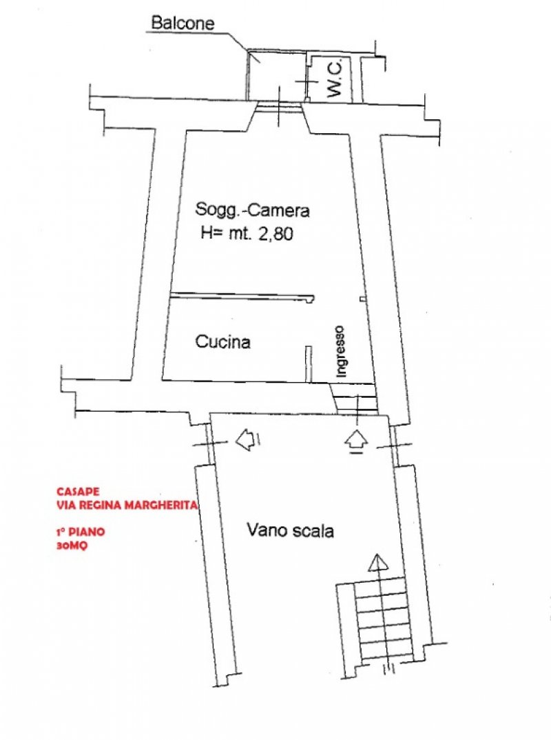 Casape appartamento arredato a Roma in Vendita