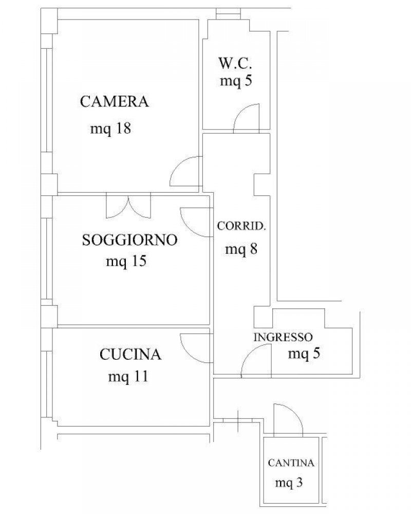 Sulmona appartamento con posto auto a L'Aquila in Vendita