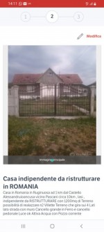 Annuncio vendita casa cu teren in comuna Ruginoasa